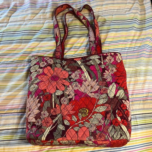 Vera Bradley‎ Bohemian Blooms Large Tote EUC - Picture 3 of 8